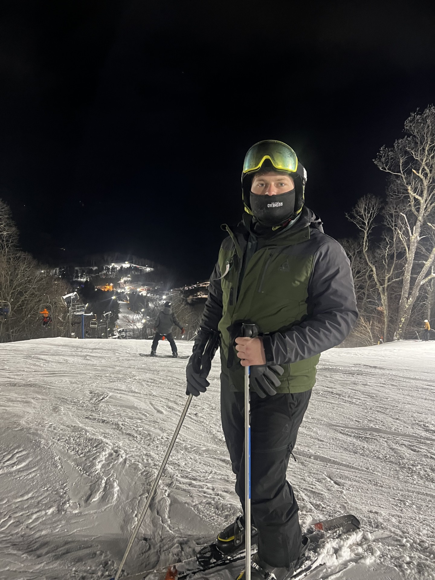 skiing